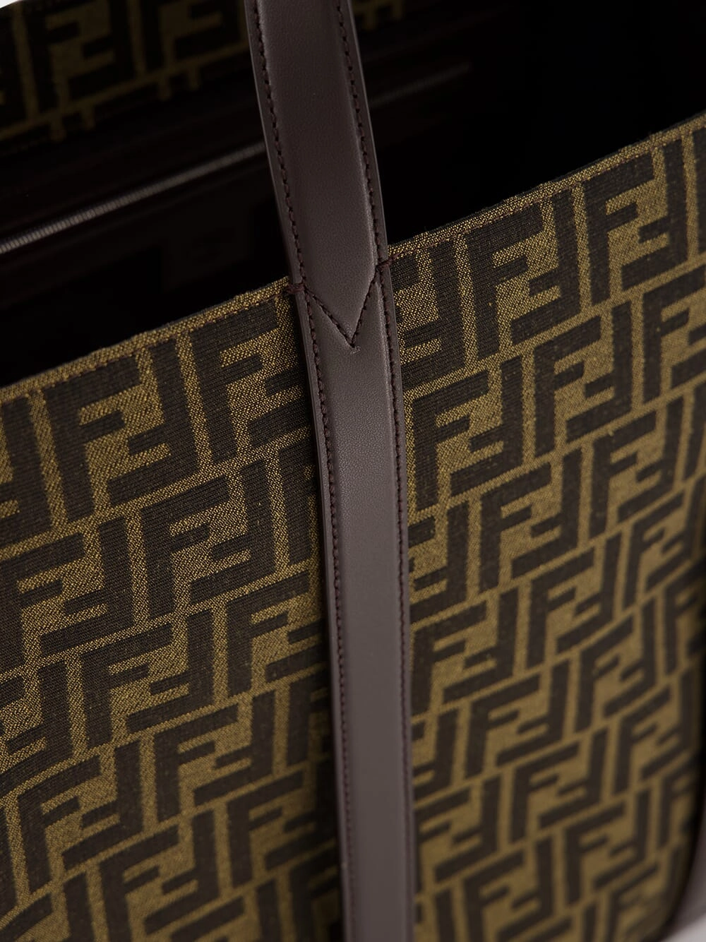 FF Jacquard Fabric Shopper Bag