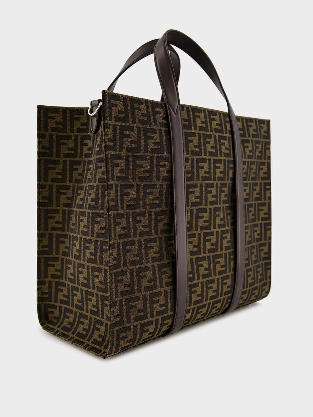 FF Jacquard Fabric Shopper Bag