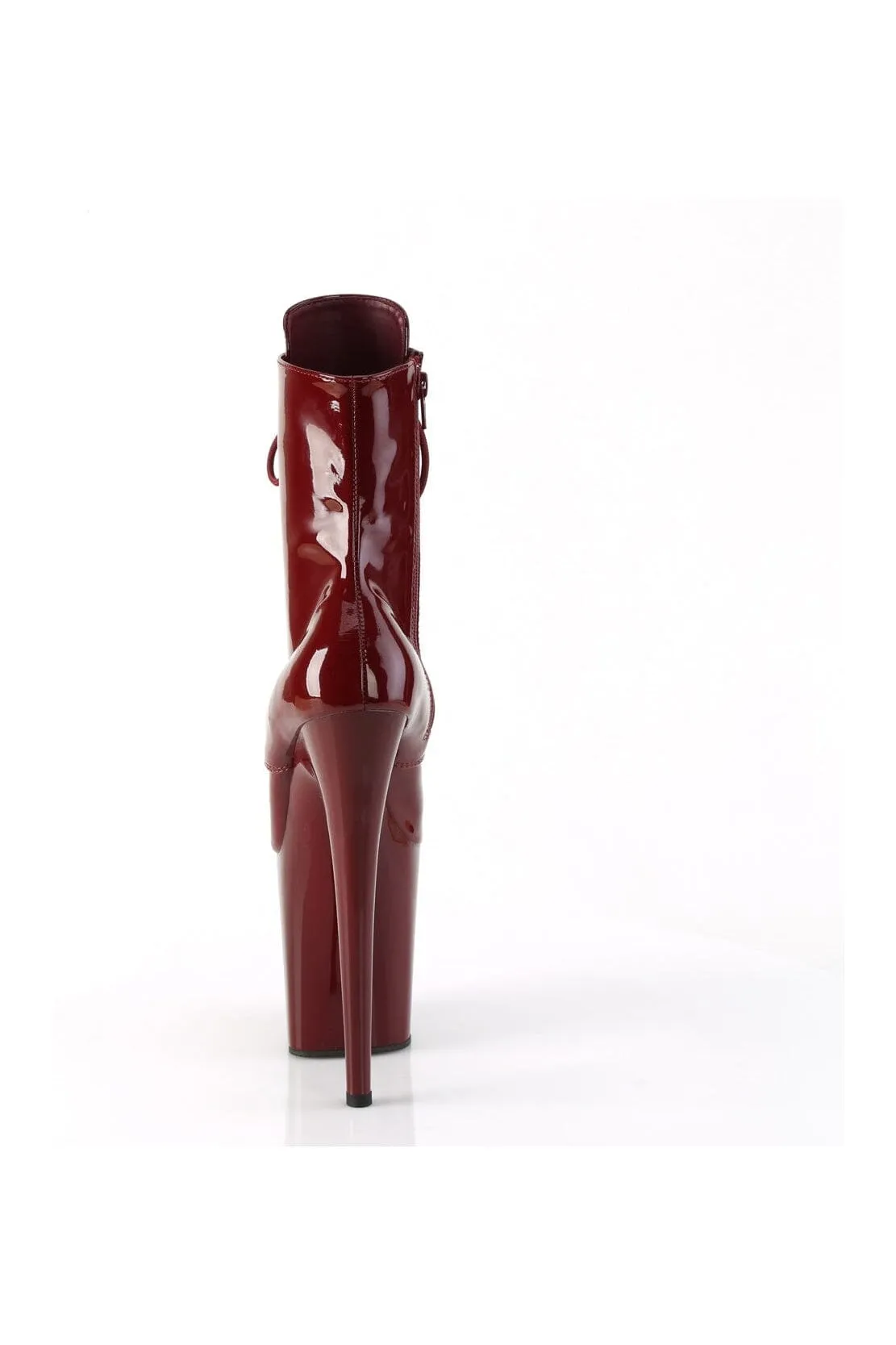 FLAMINGO-1020 Burgundy Patent Ankle Boot