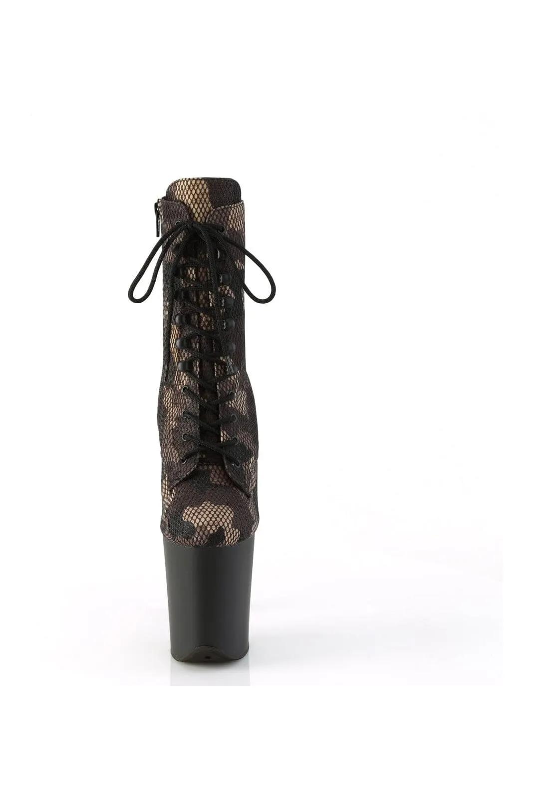FLAMINGO-1020CM Green Canvas Ankle Boot