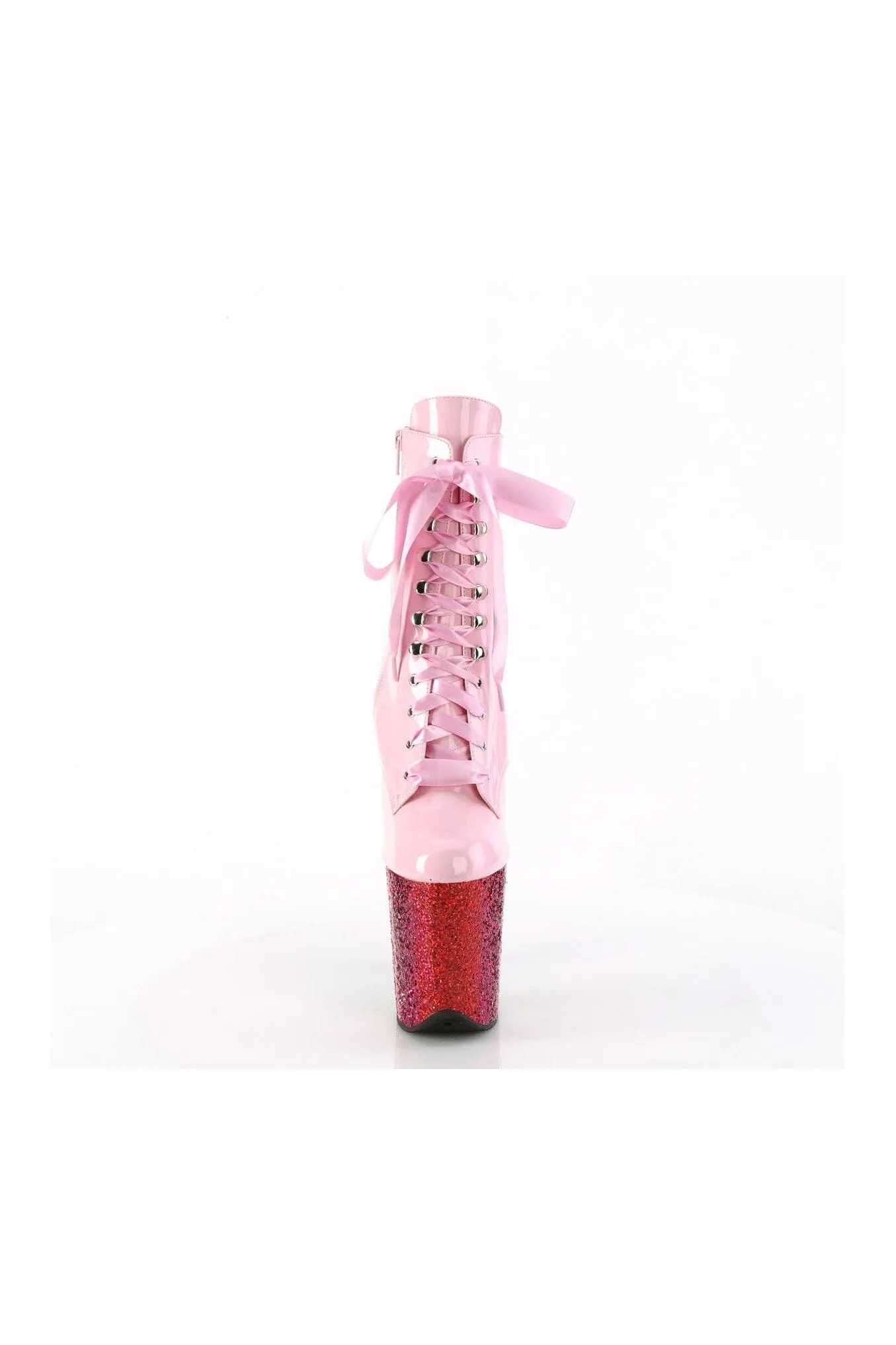 FLAMINGO-1020HG Pink Patent Ankle Boot