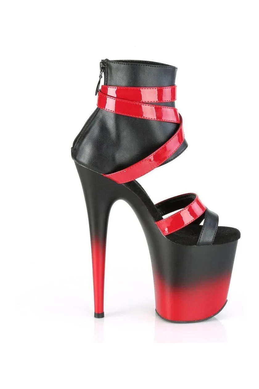 FLAMINGO-800-15 Sandal | Black Faux Leather