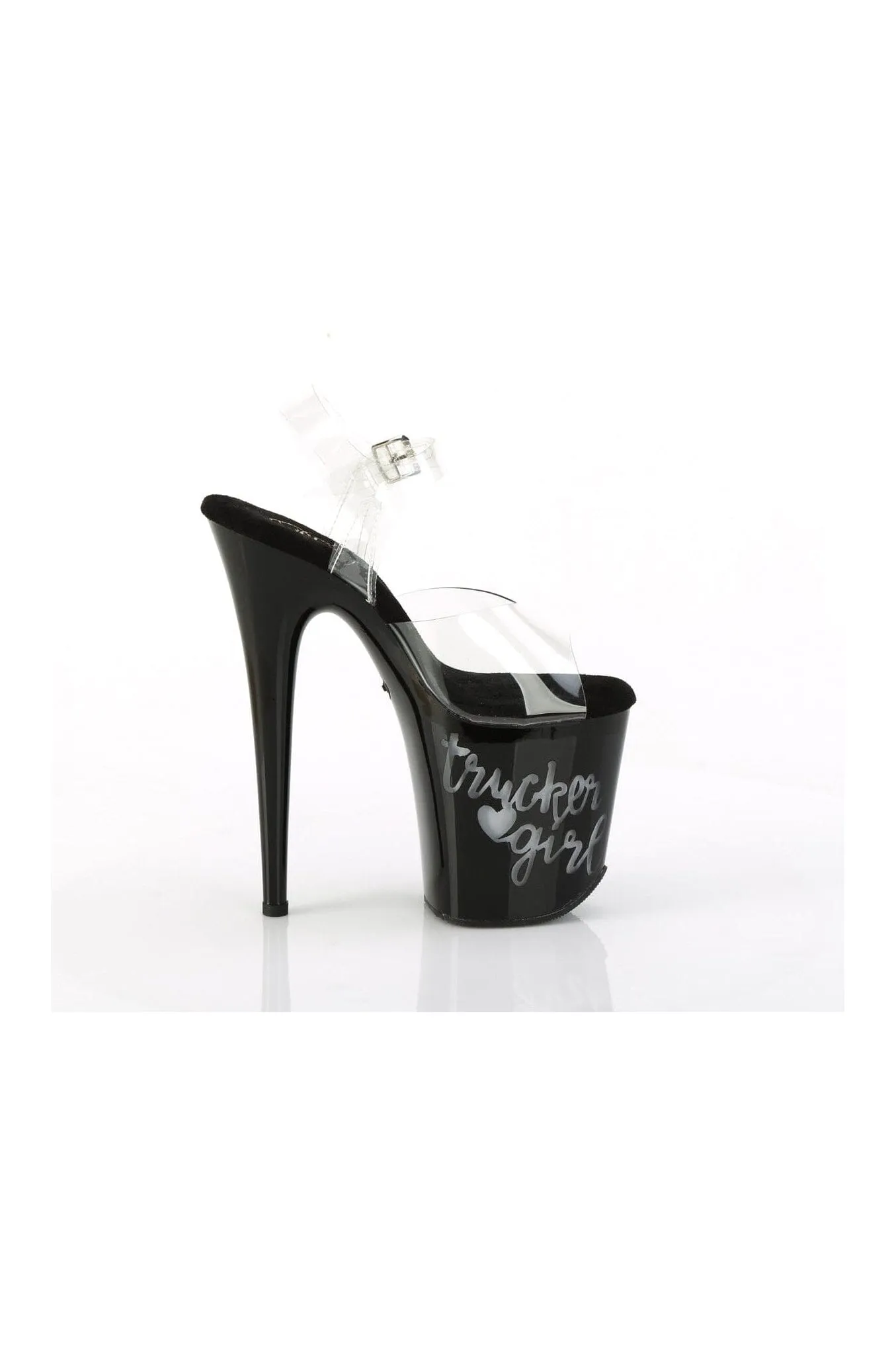FLAMINGO-808NLTG Clear Vinyl Sandal