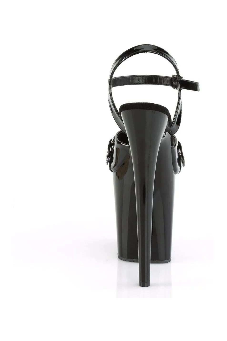 FLAMINGO-809GB Sandal | Black Patent
