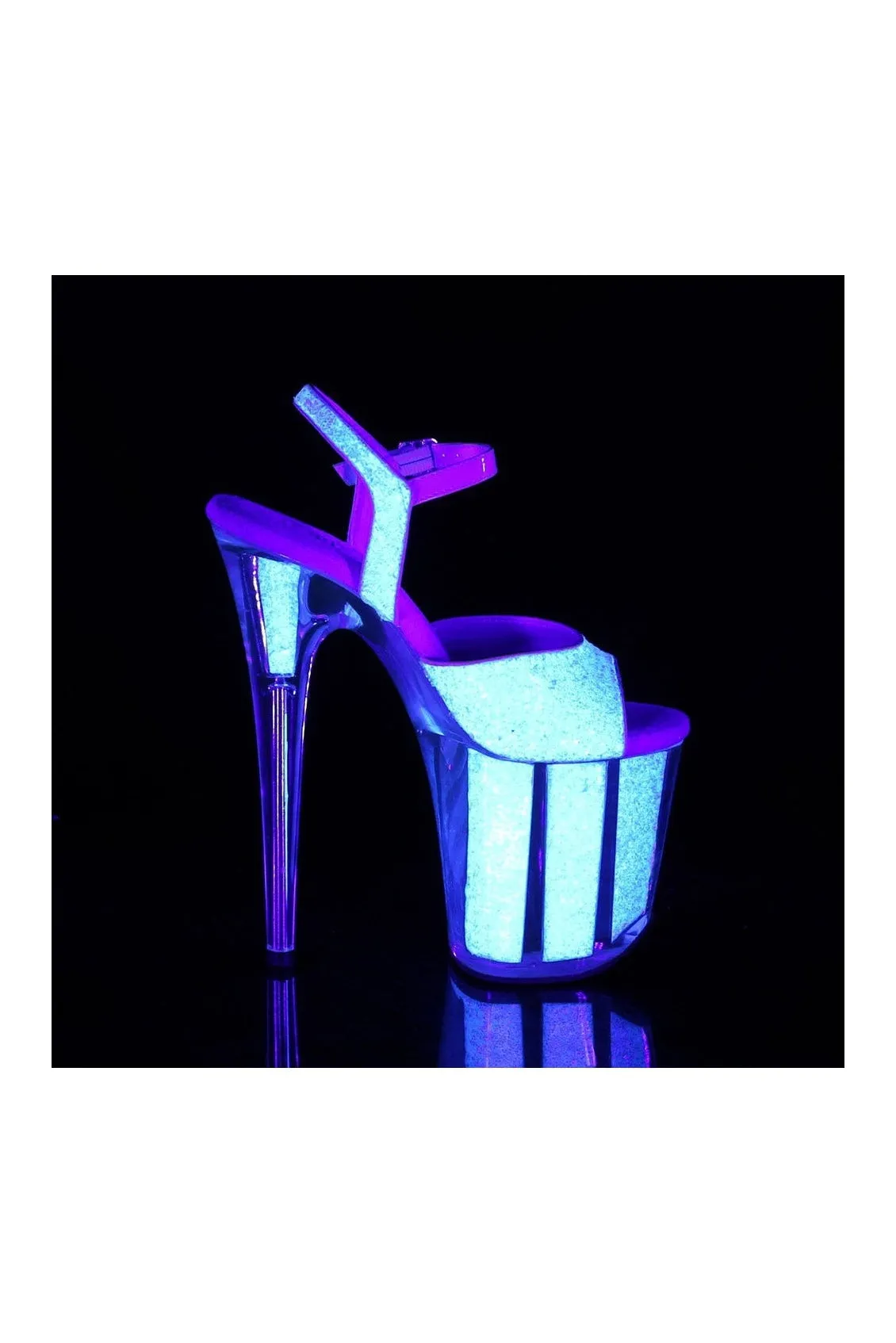 FLAMINGO-810UVG Exotic Sandal | Neon Glitter