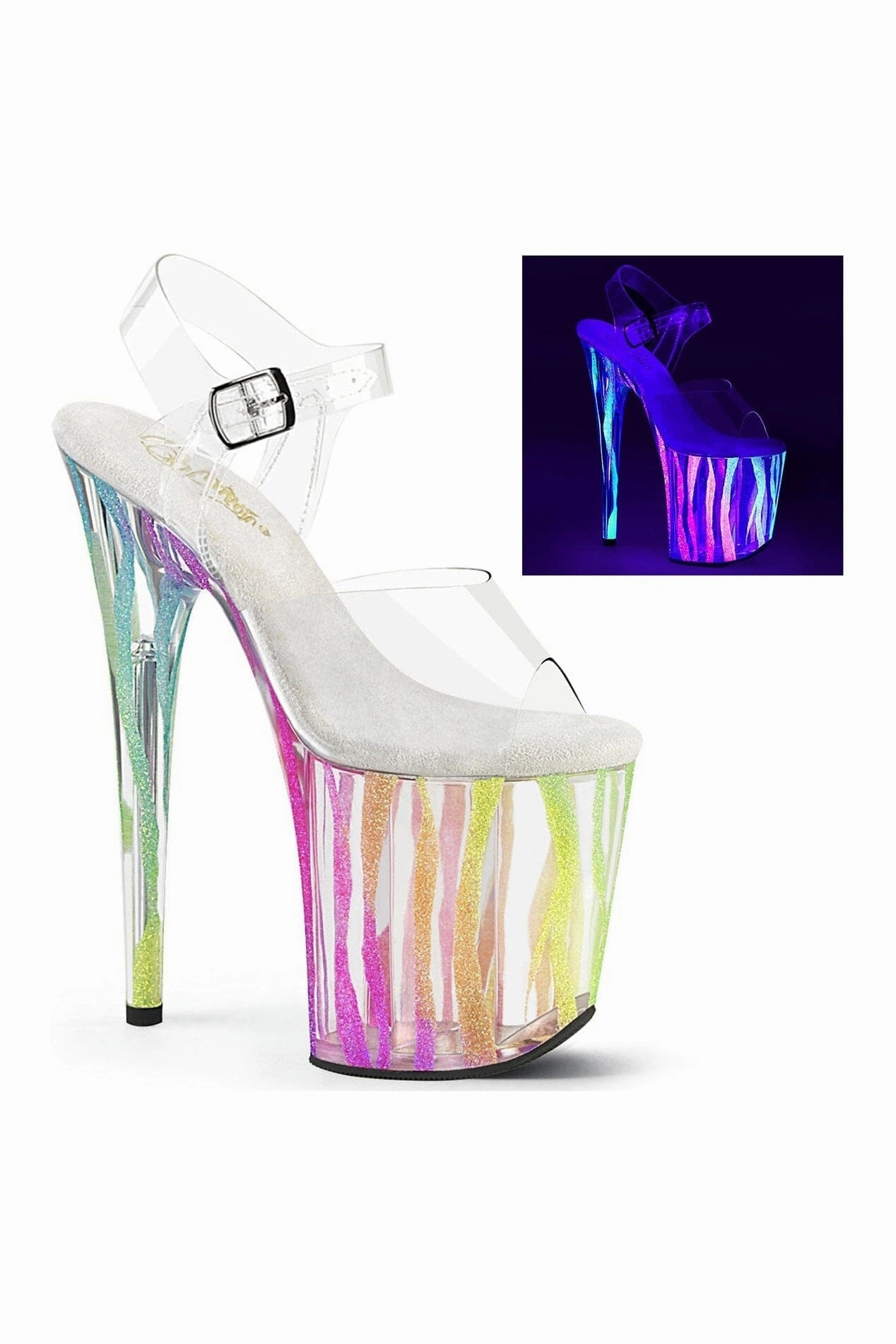 FLAMINGO-808RG-03 Clear Vinyl Sandal
