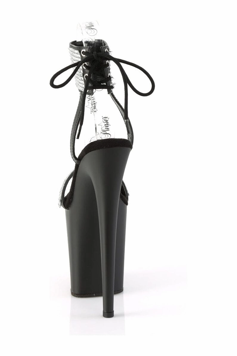 FLAMINGO-870 Black Faux Leather Sandal