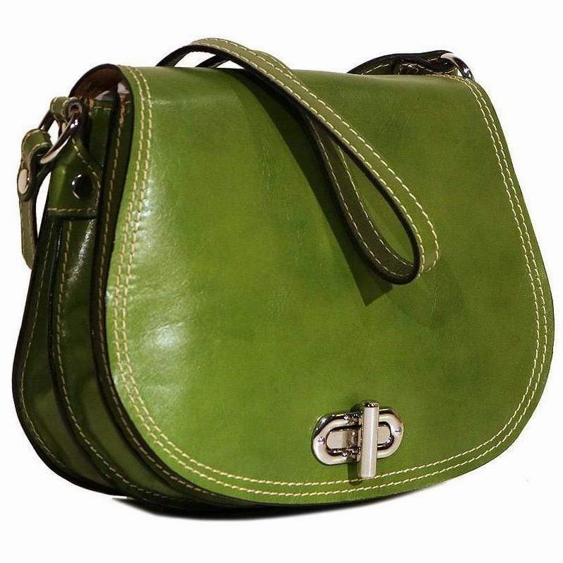 Floto Leather Firenze Saddle Shoulder Bag