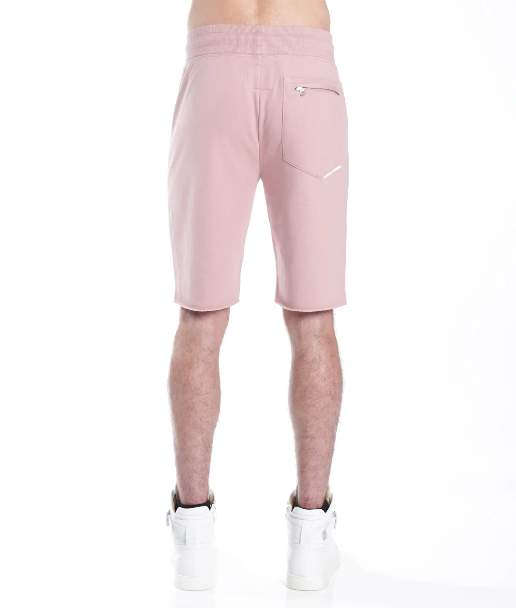 French Terry Sweatshort In Dusty Pink