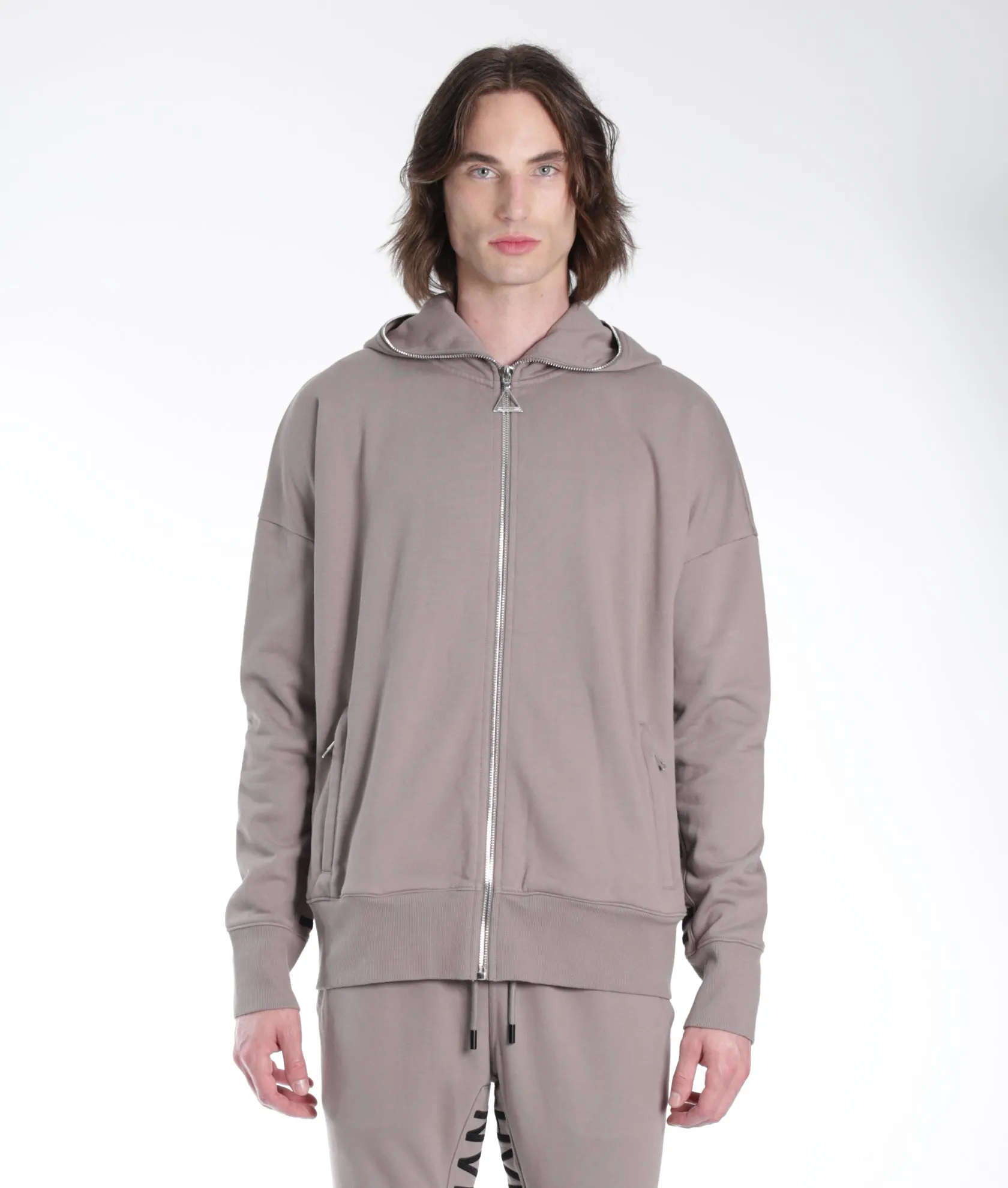 Full Zip Sweatshirt In Satellite