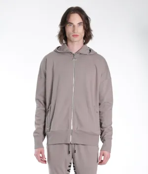 Full Zip Sweatshirt In Satellite
