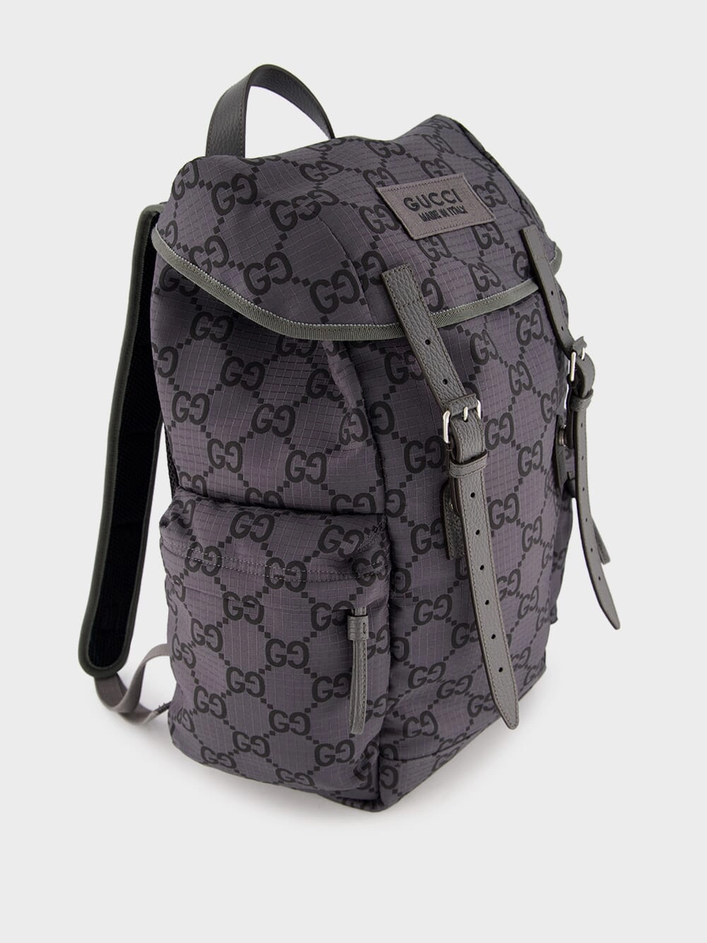 GG Supreme-Print Grey Backpack