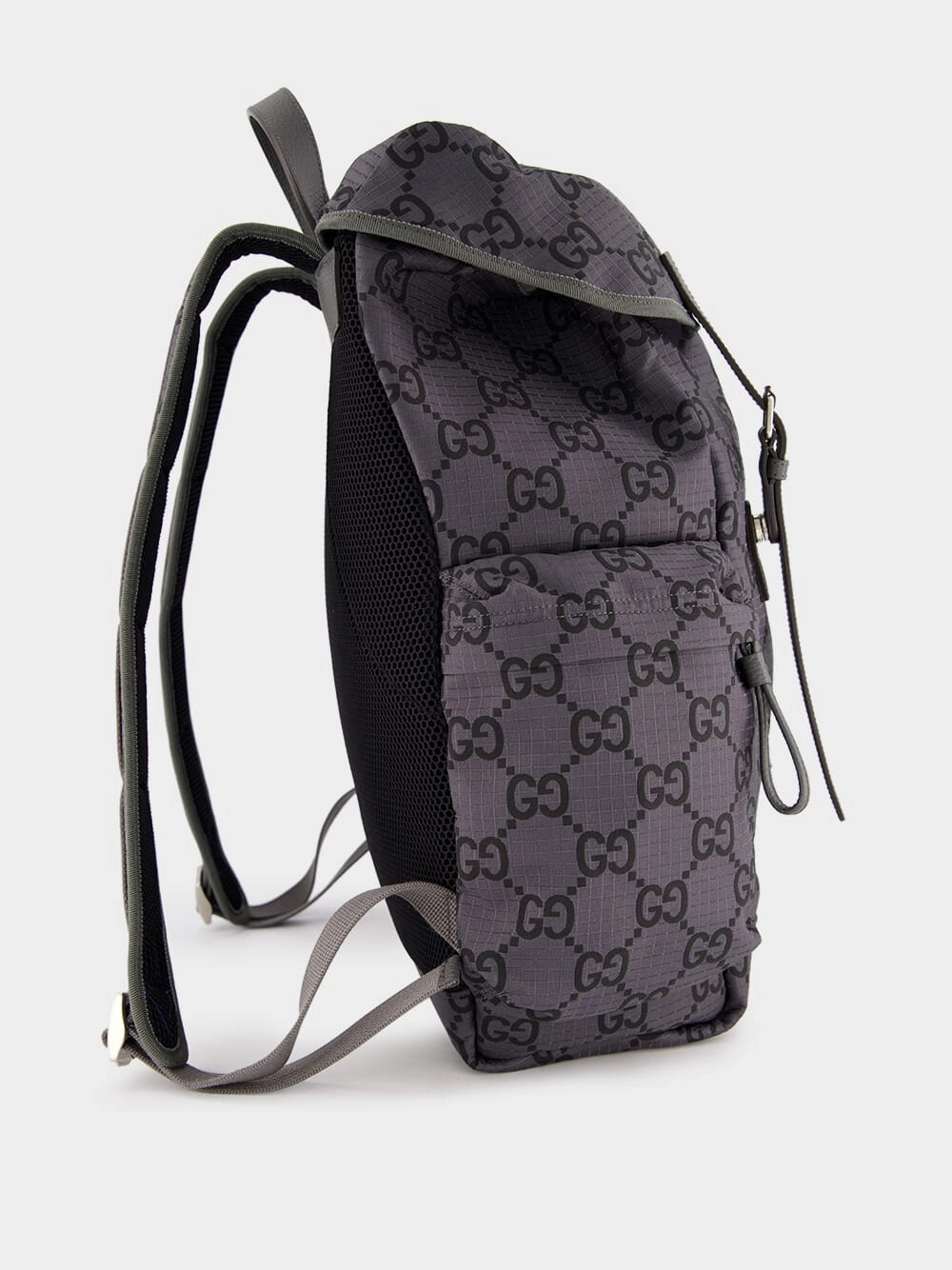 GG Supreme-Print Grey Backpack