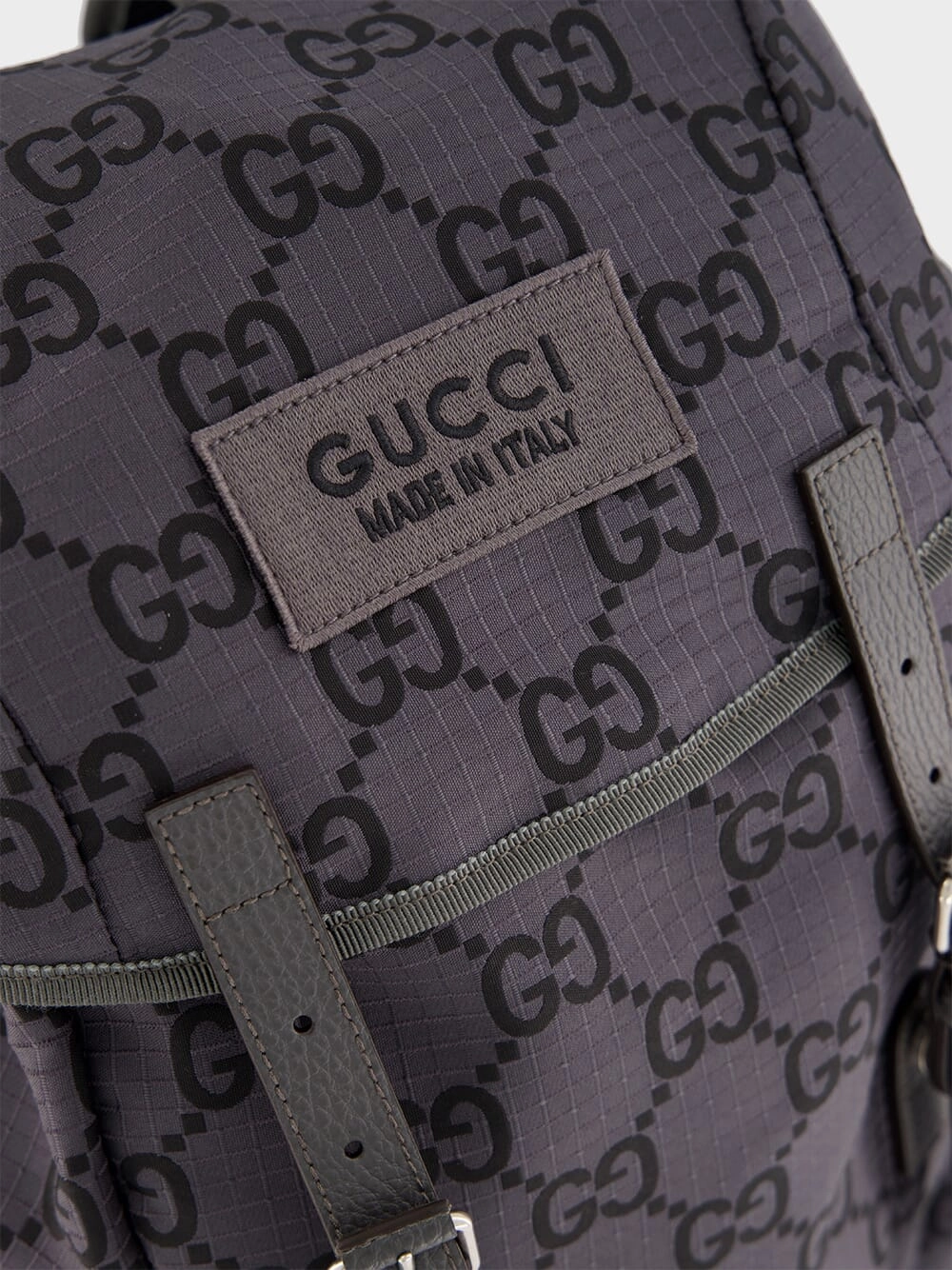 GG Supreme-Print Grey Backpack