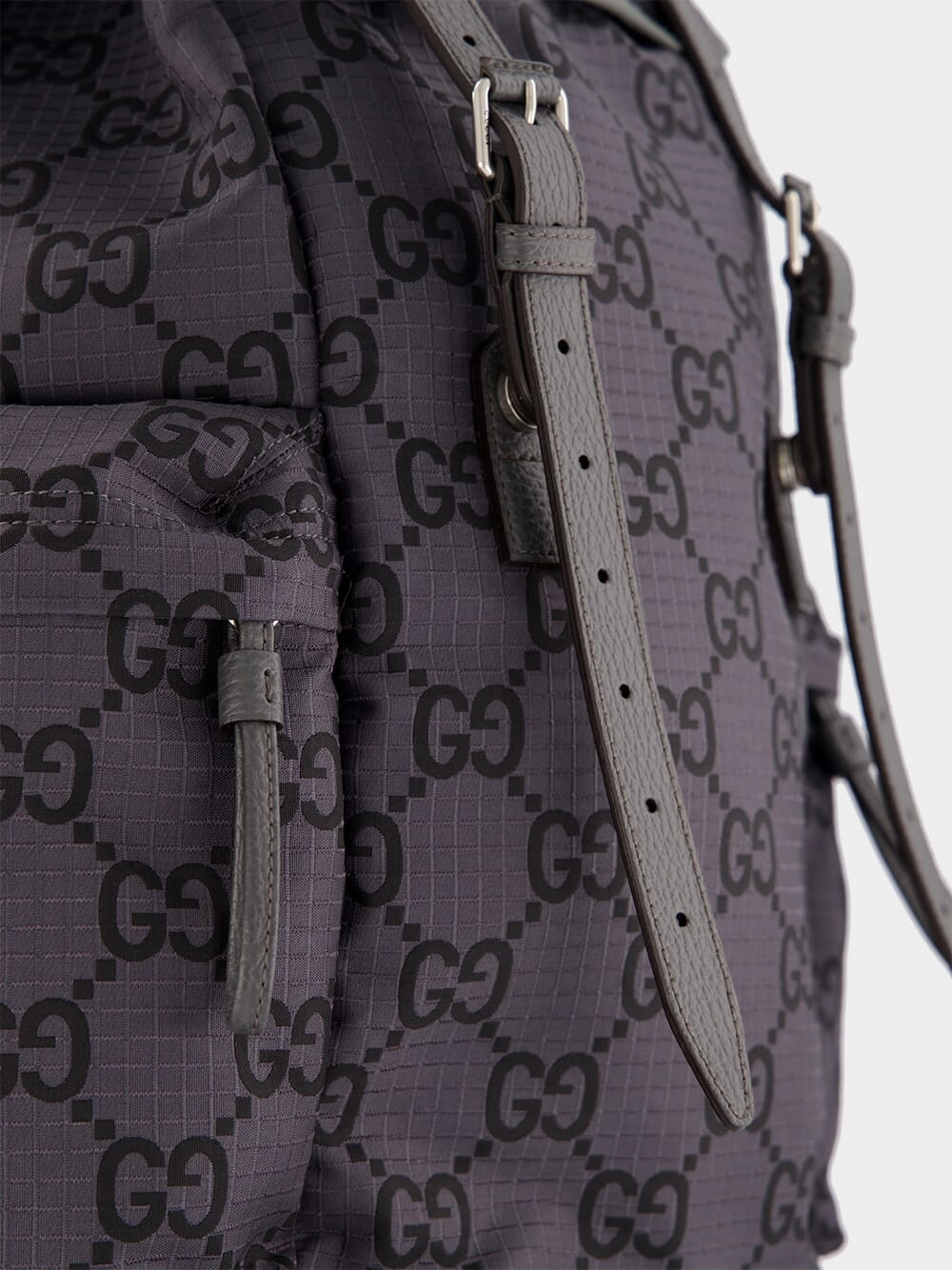 GG Supreme-Print Grey Backpack