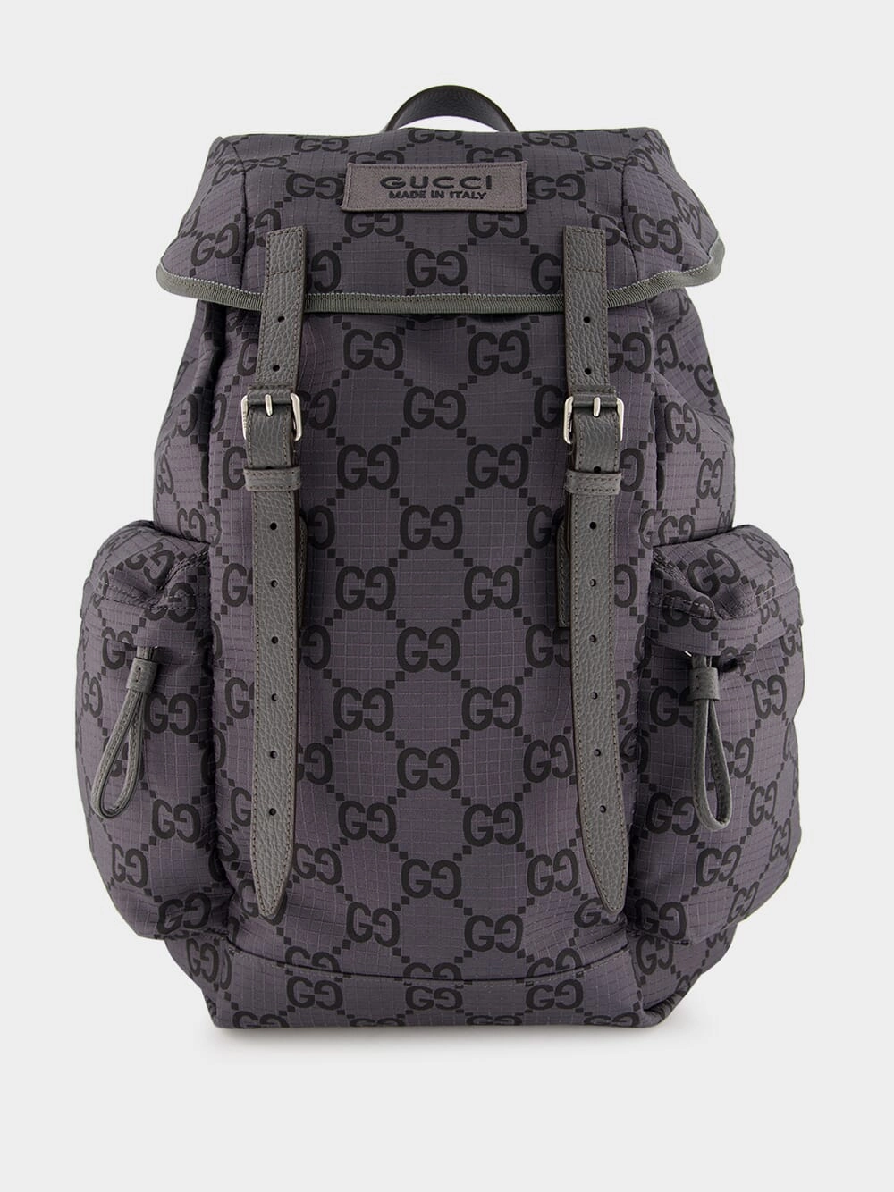 GG Supreme-Print Grey Backpack