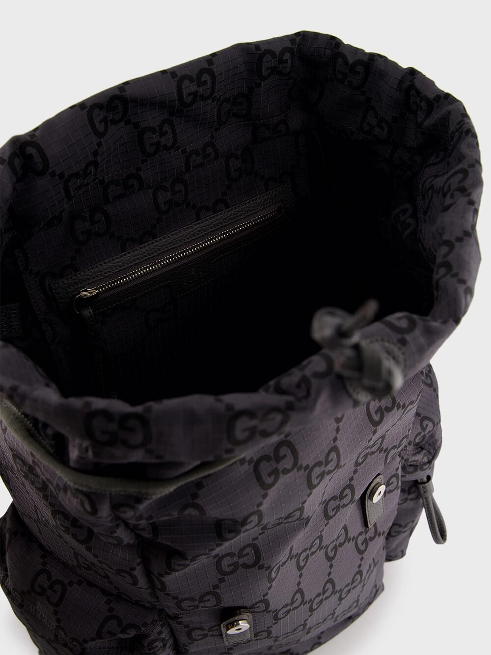 GG Supreme-Print Grey Backpack