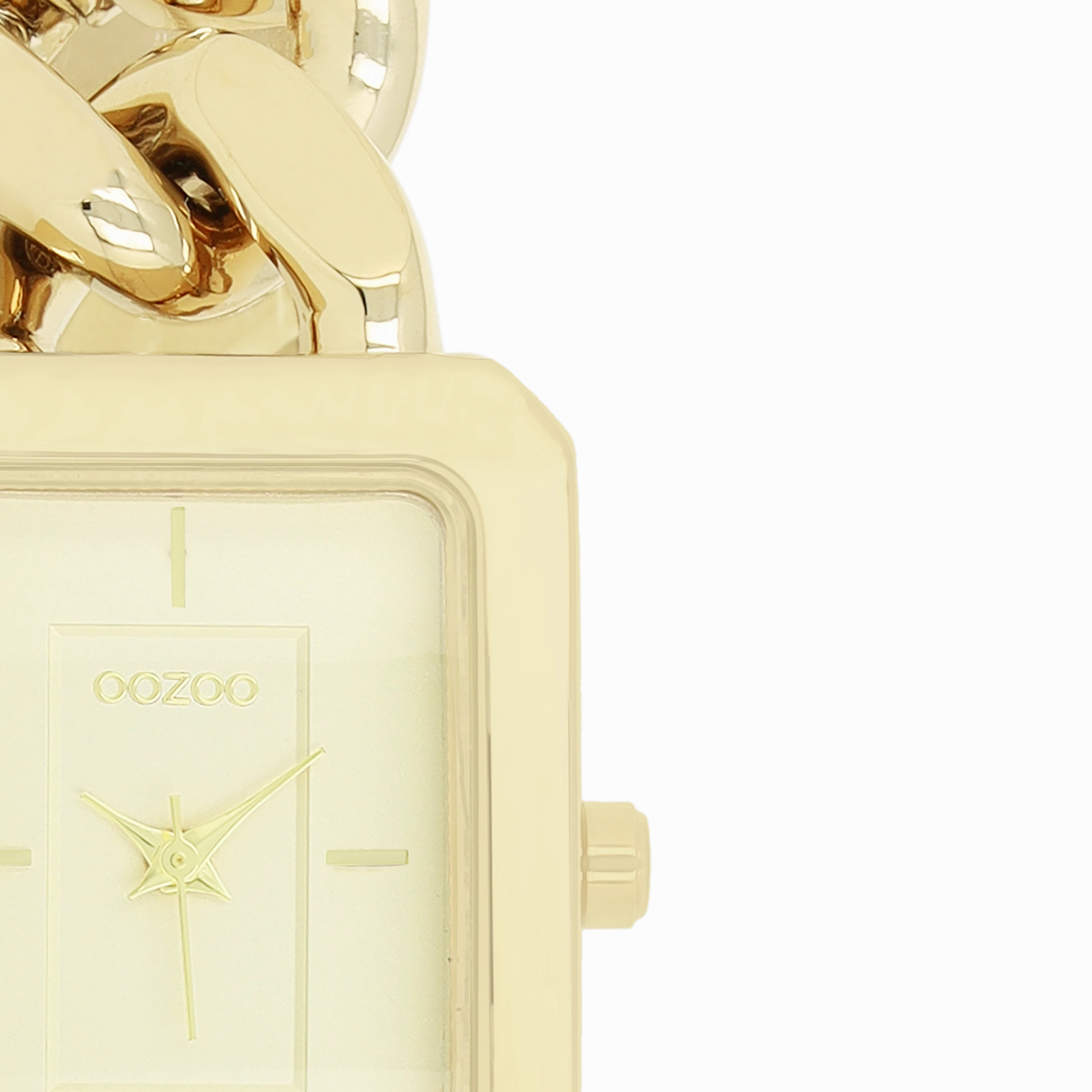 Gold coloured OOZOO watch with chain bracelet - C11273