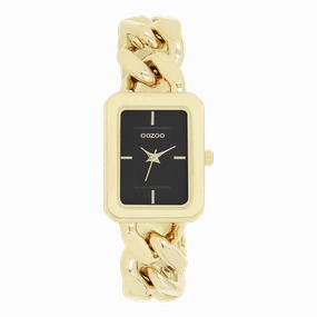 Gold coloured OOZOO watch with chain bracelet - C11274