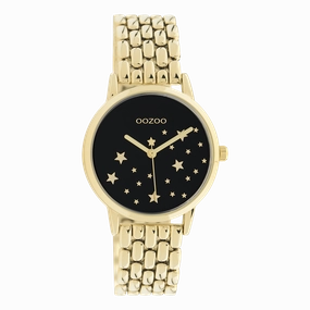 Gold coloured OOZOO watch with stainless steel bracelet - C11029