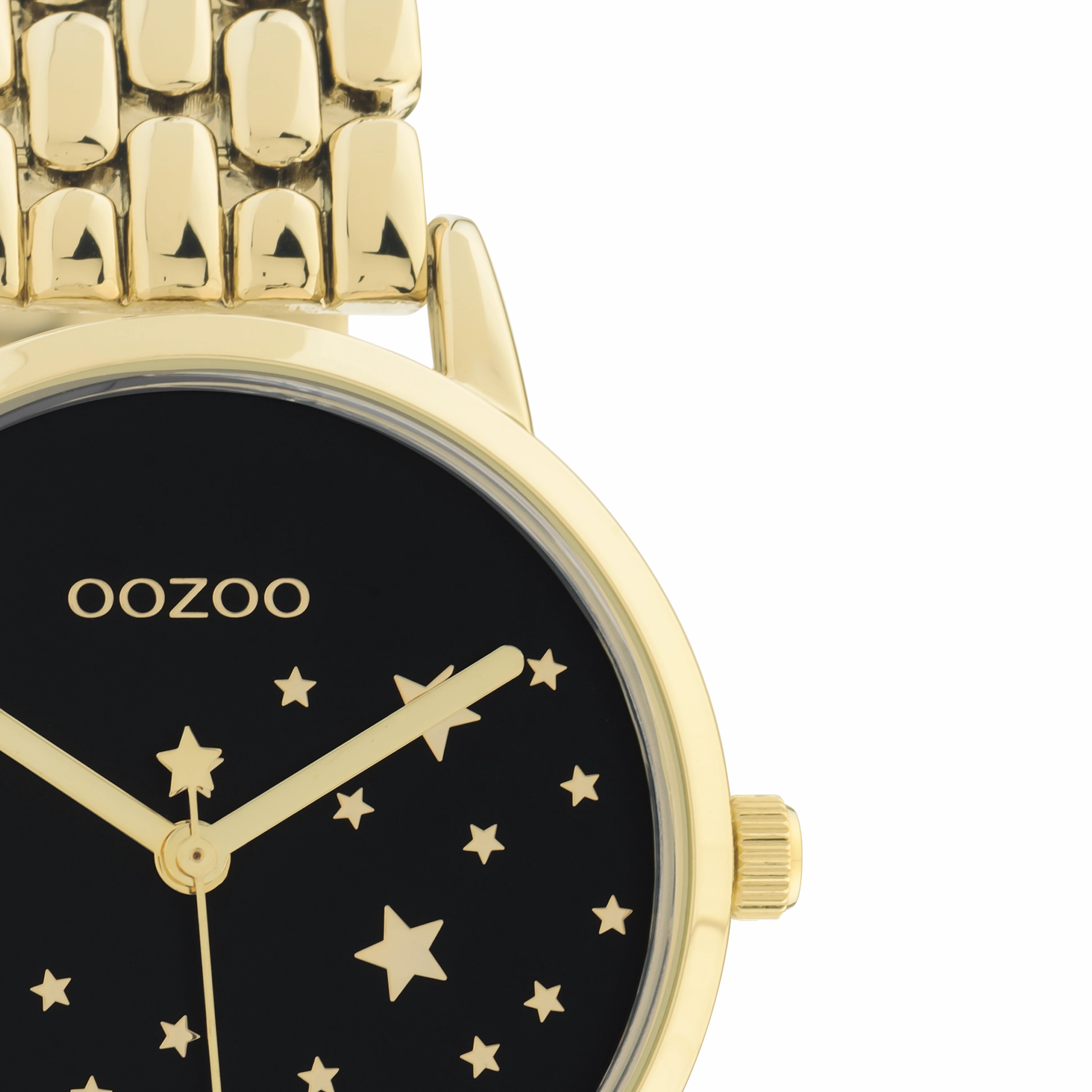 Gold coloured OOZOO watch with stainless steel bracelet - C11029