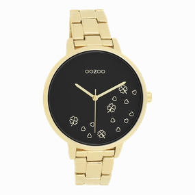 Gold coloured OOZOO watch with stainless steel bracelet - C11124