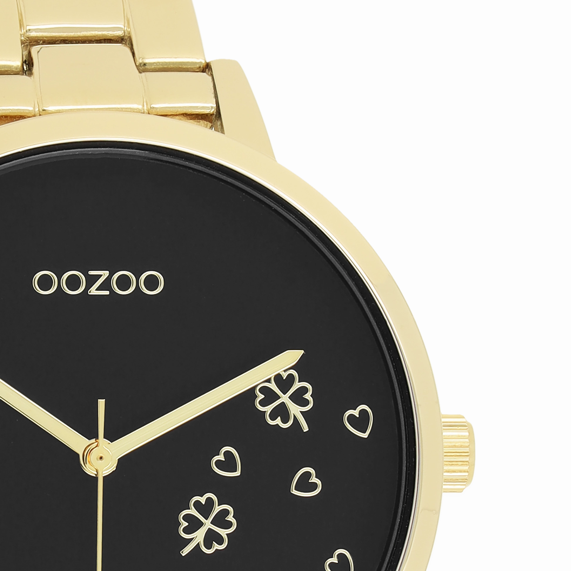 Gold coloured OOZOO watch with stainless steel bracelet - C11124