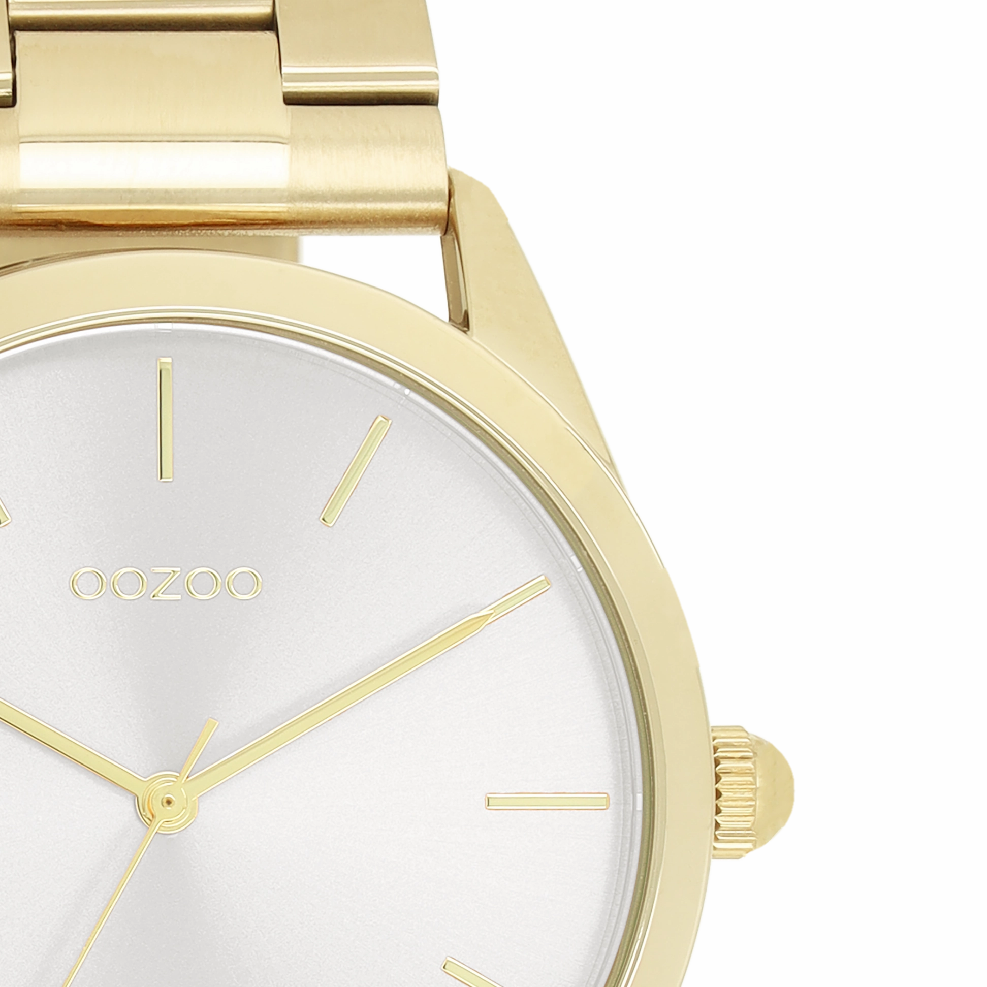Gold coloured OOZOO watch with stainless steel bracelet - C11430