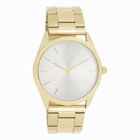 Gold coloured OOZOO watch with stainless steel bracelet - C11430