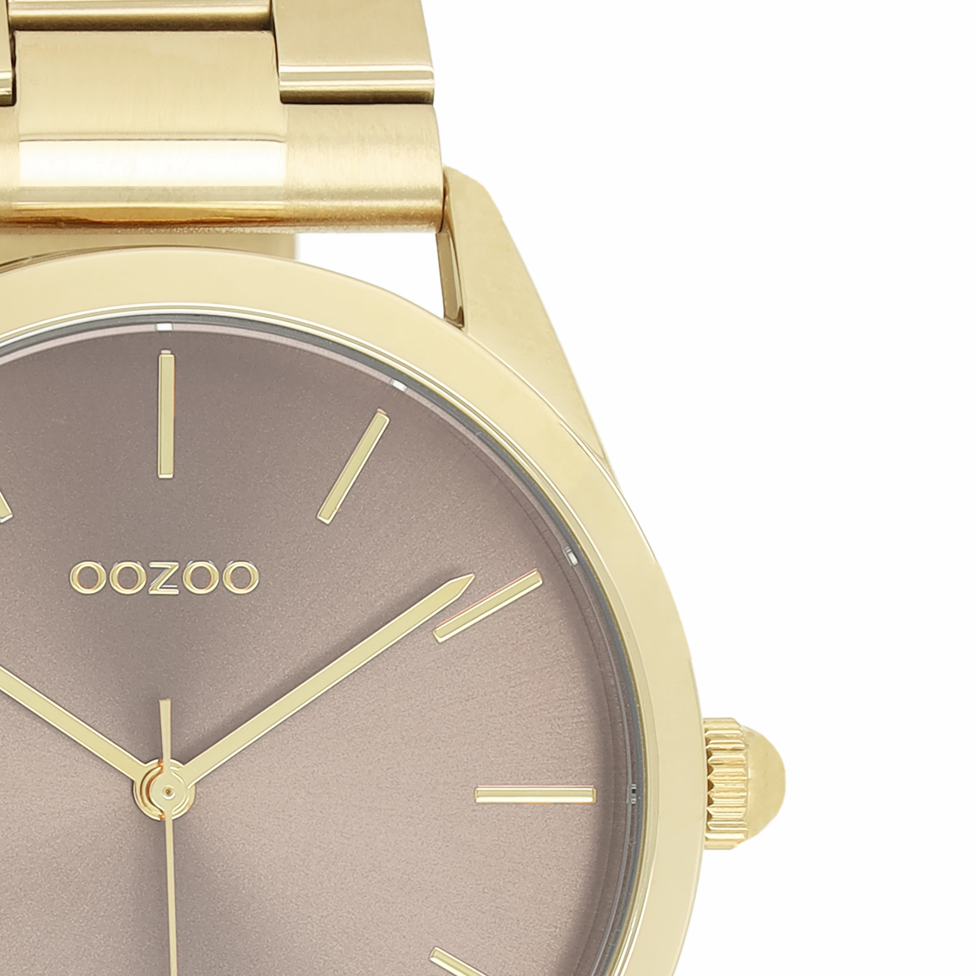 Gold coloured OOZOO watch with stainless steel bracelet - C11431