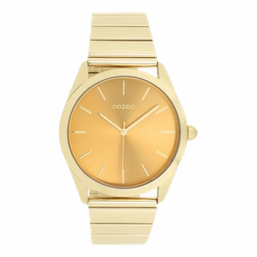 Gold coloured OOZOO watch with stainless steel bracelet - C11517
