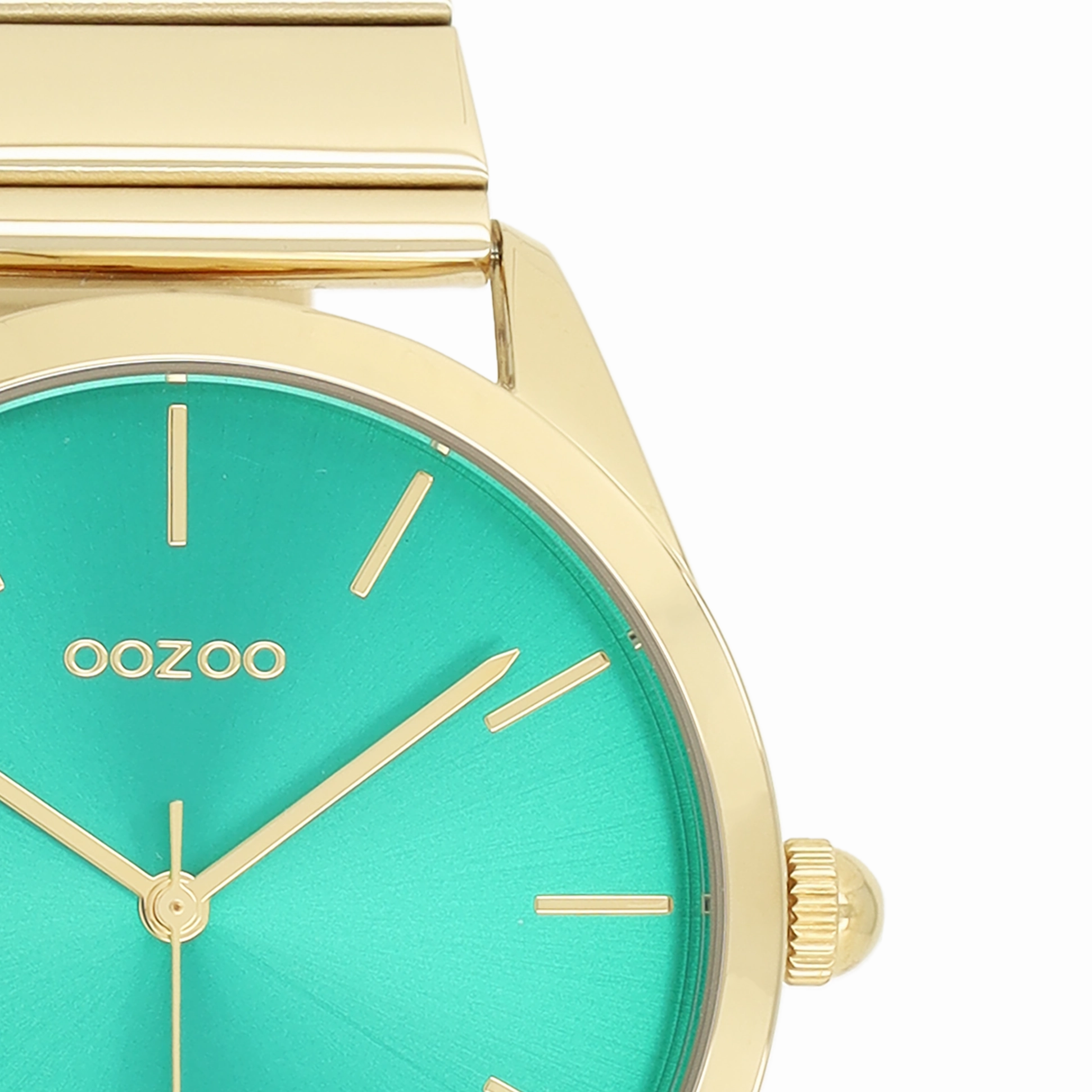 Gold coloured OOZOO watch with stainless steel bracelet - C11519