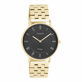 Gold coloured OOZOO watch with stainless steel bracelet - C20371