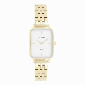 Gold coloured OOZOO watch with stainless steel bracelet - C20418