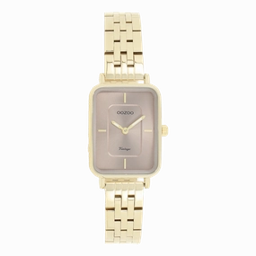 Gold coloured OOZOO watch with stainless steel bracelet - C20419