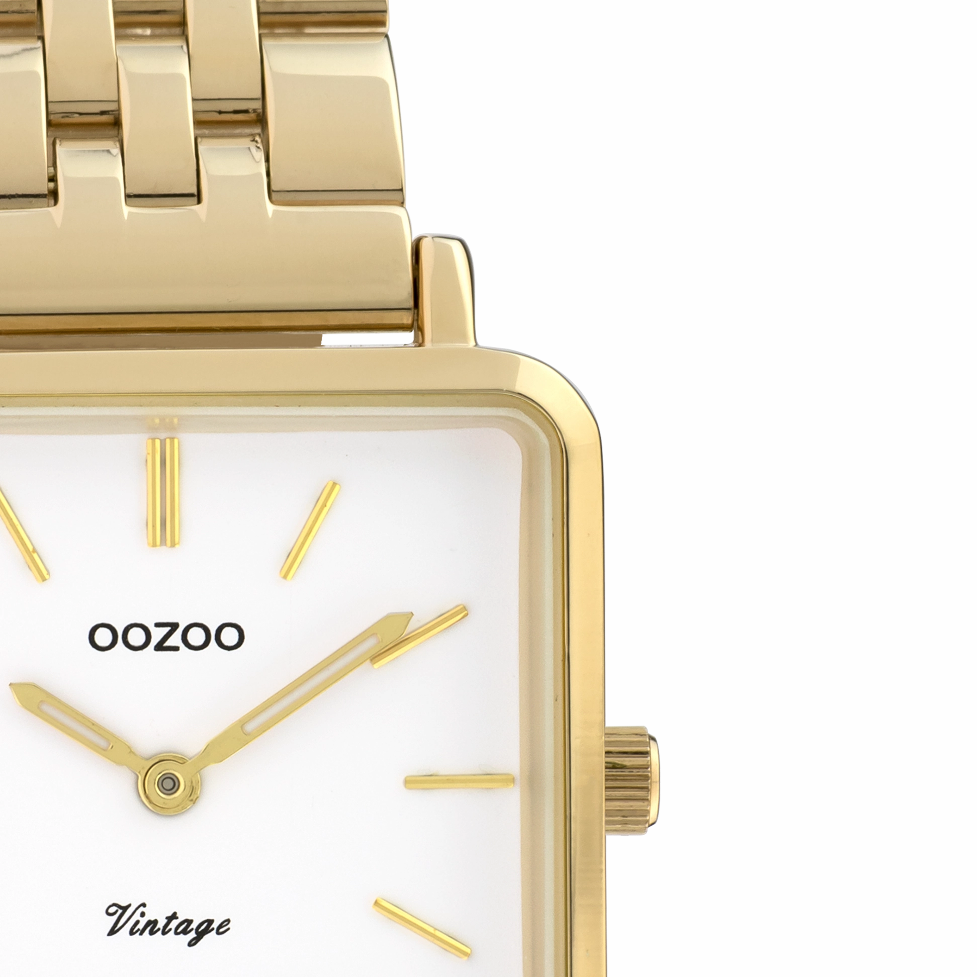 Gold coloured OOZOO watch with stainless steel bracelet - C9955