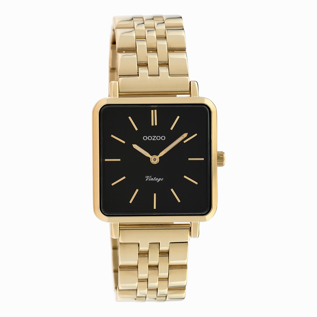 Gold coloured OOZOO watch with stainless steel bracelet - C9957