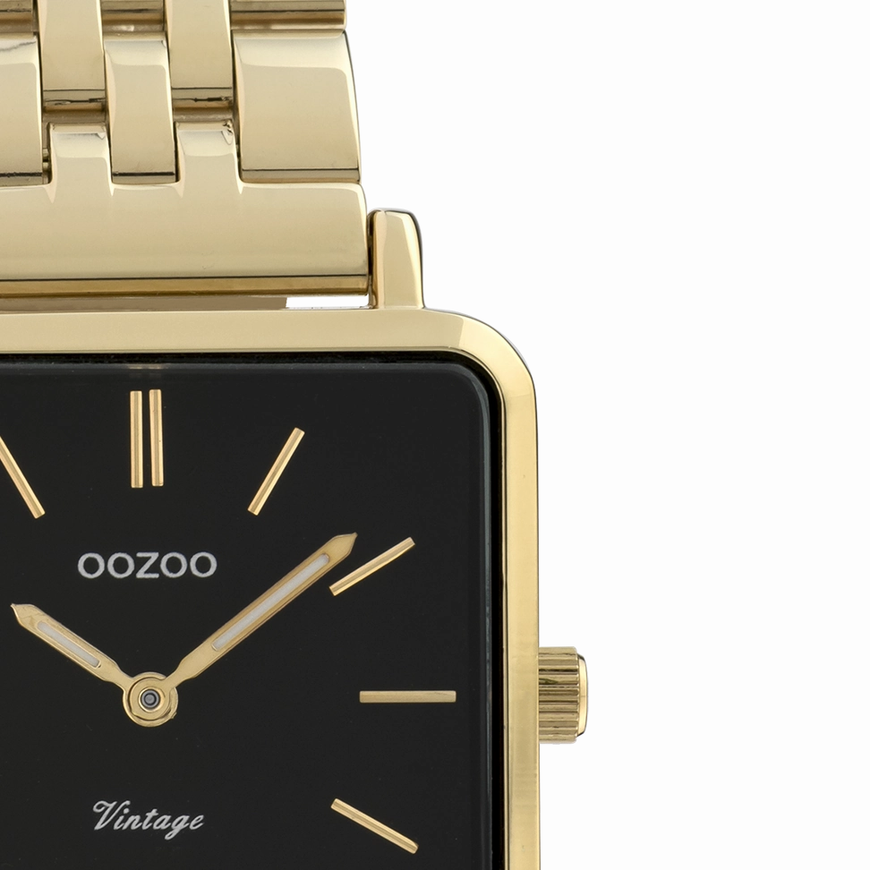 Gold coloured OOZOO watch with stainless steel bracelet - C9957