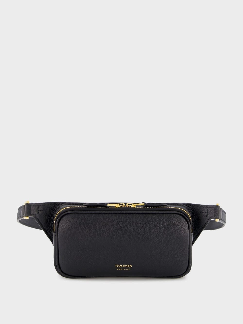 Gold-Tone Logo-Detail Leather Belt Bag