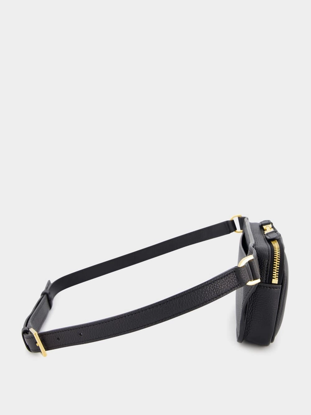 Gold-Tone Logo-Detail Leather Belt Bag