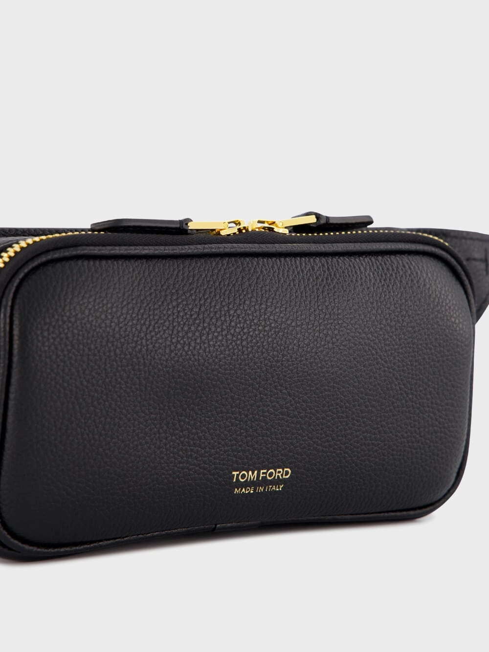 Gold-Tone Logo-Detail Leather Belt Bag