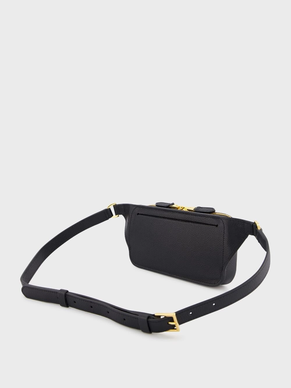 Gold-Tone Logo-Detail Leather Belt Bag