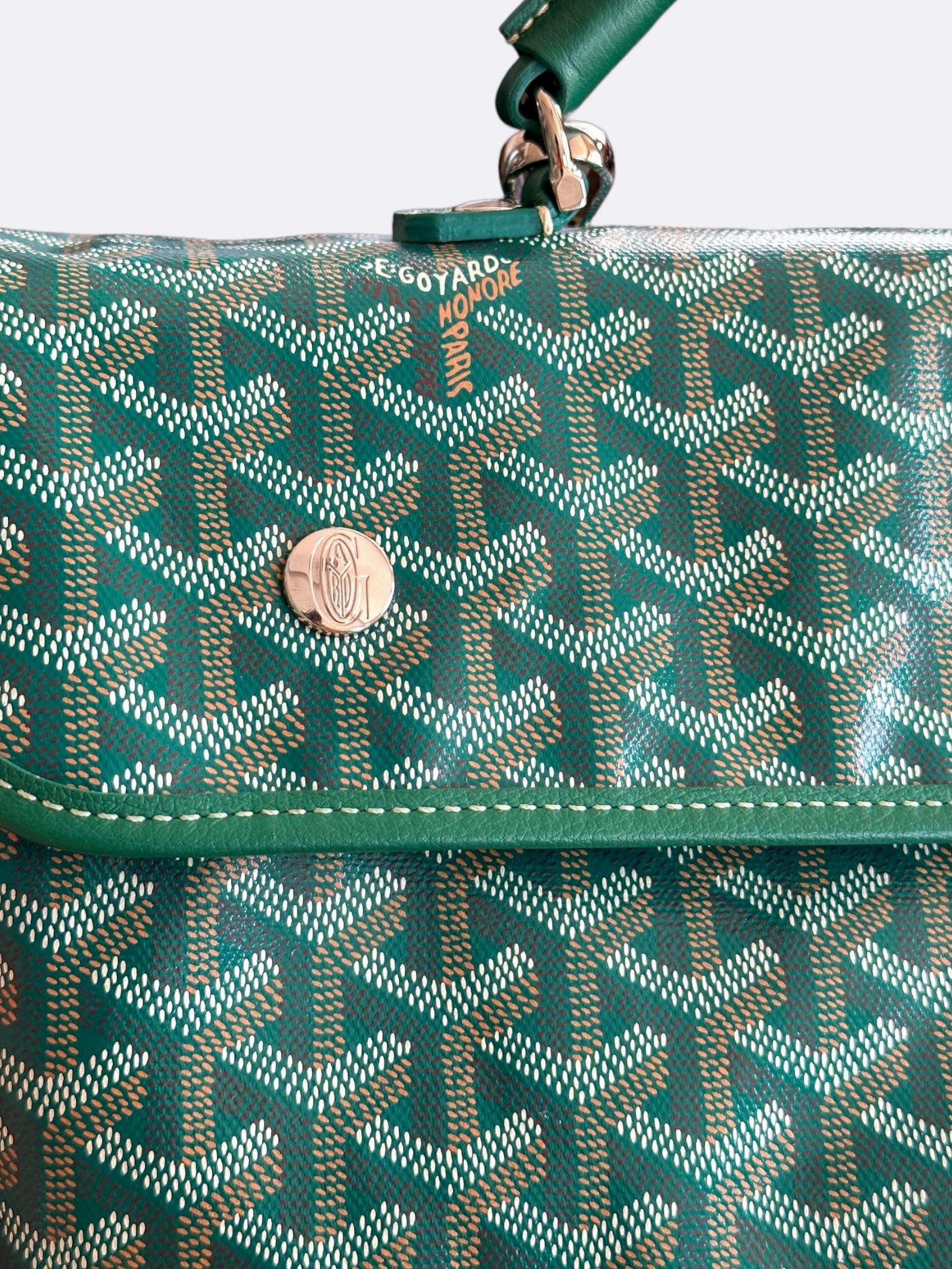Goyard Green Saint Leger Backpack