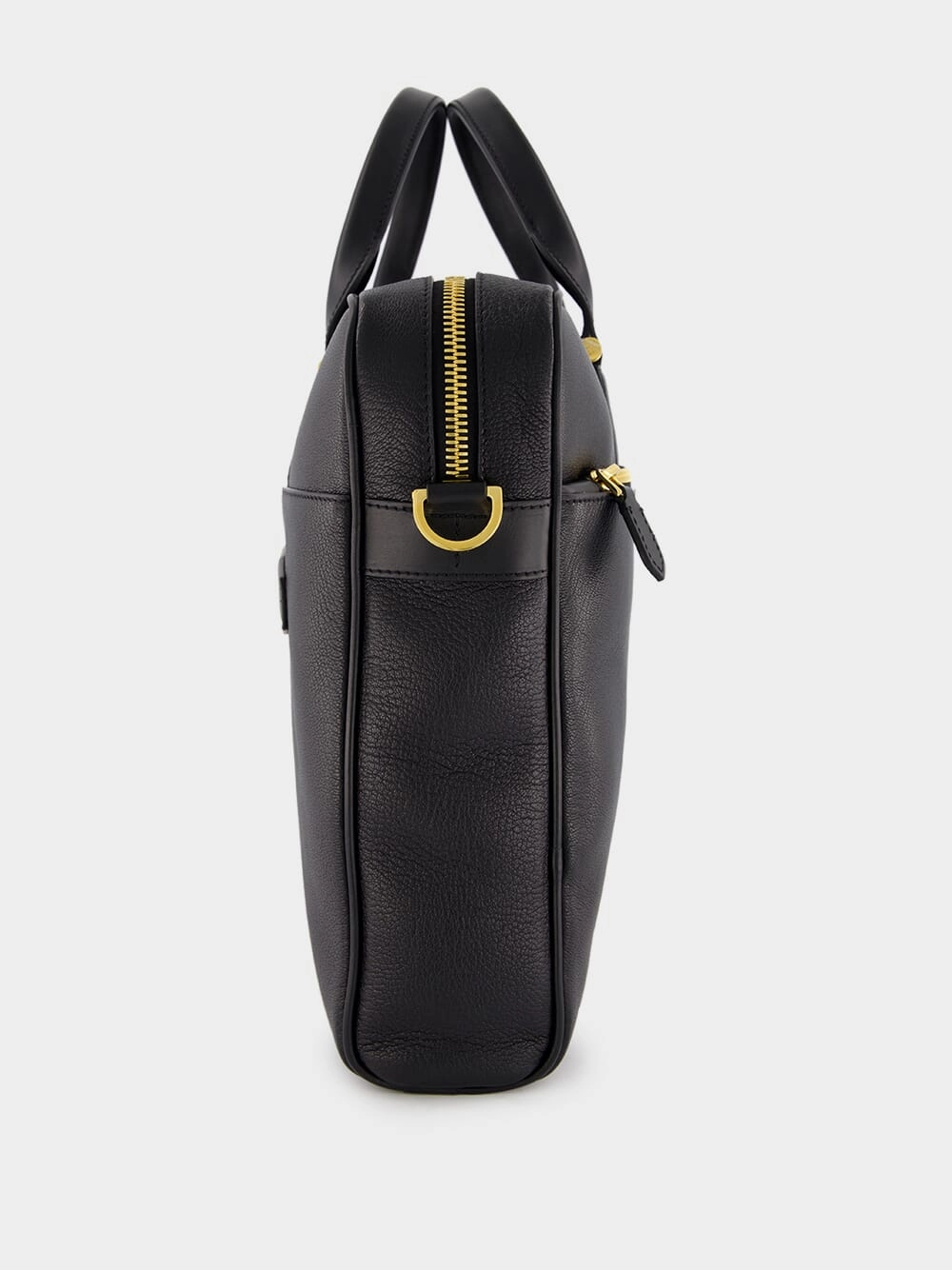 Grain Leather Slim Briefcase