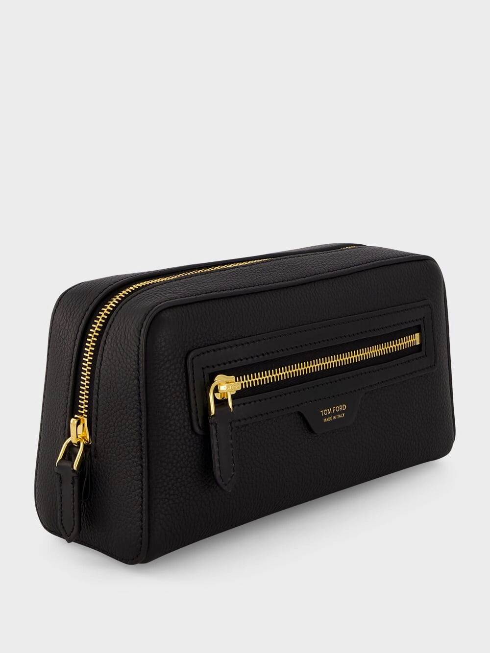 Grained Leather Wash Bag