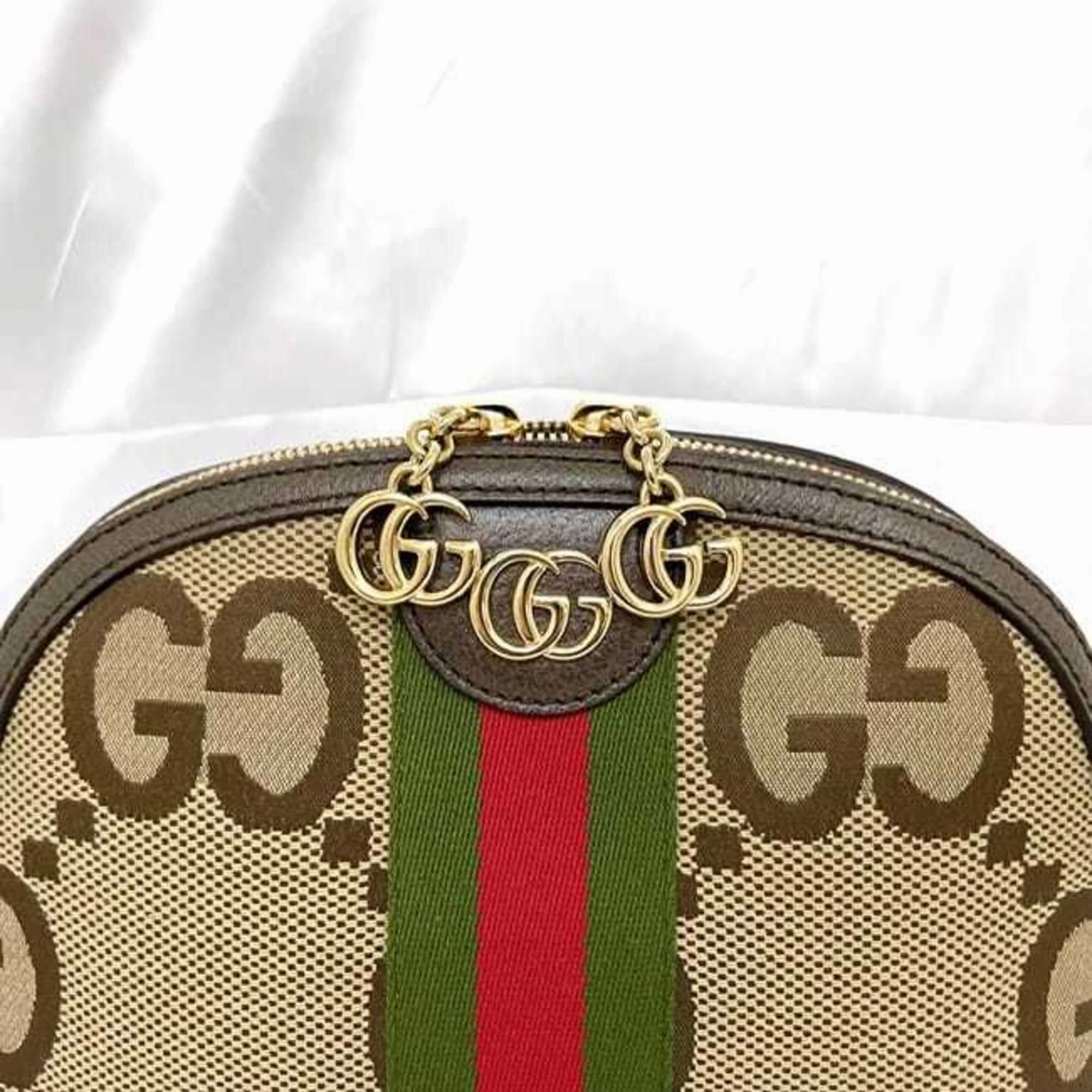 Gucci   Canvas Leather Pochette Shoulder Bag (Pre-Owned)