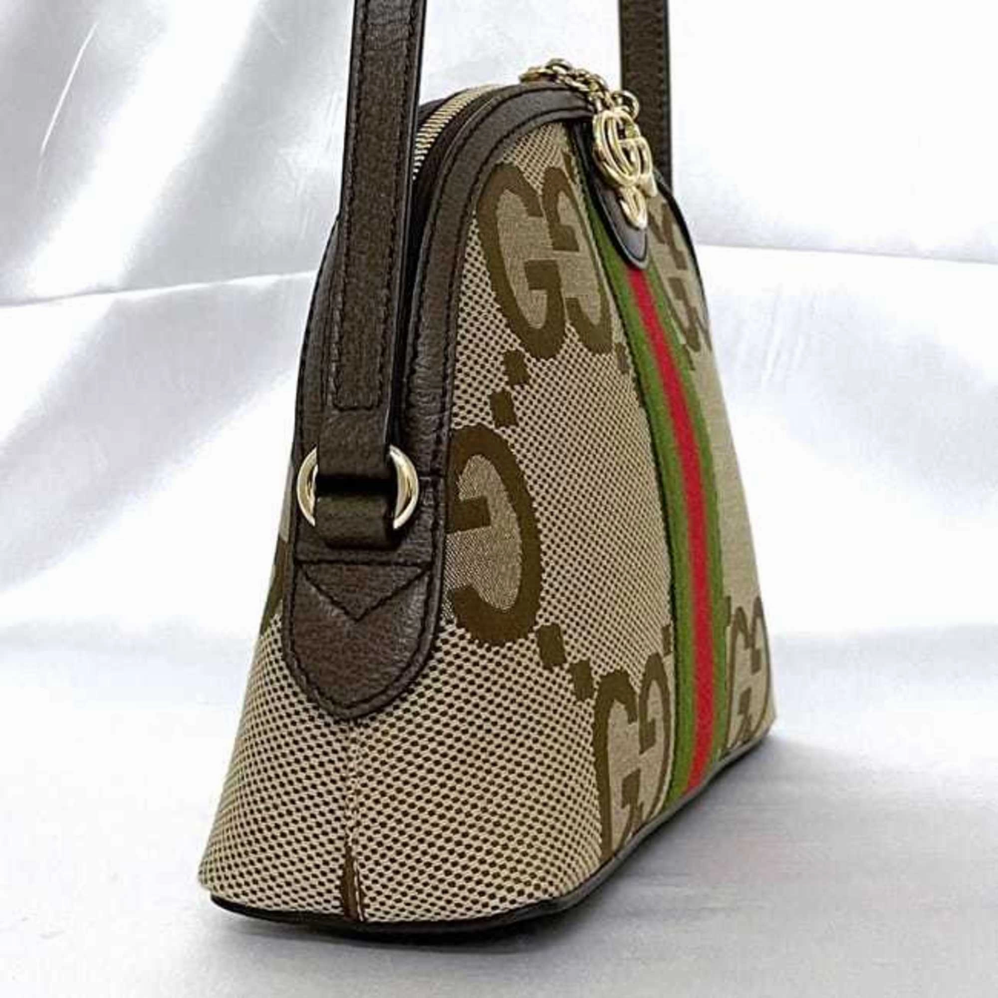 Gucci   Canvas Leather Pochette Shoulder Bag (Pre-Owned)
