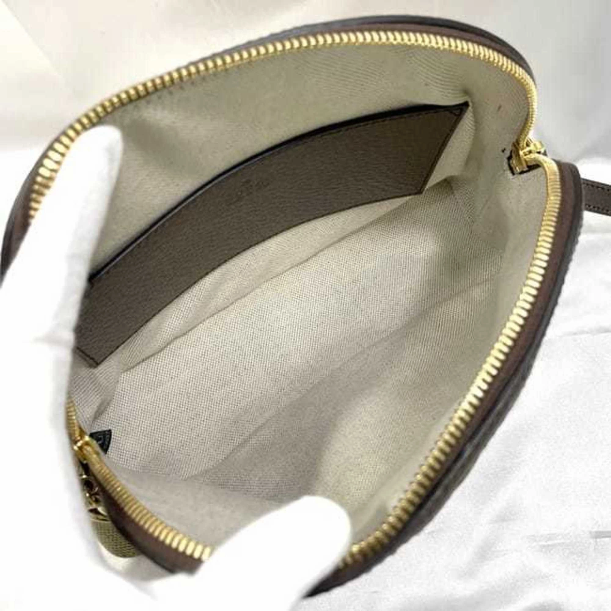 Gucci   Canvas Leather Pochette Shoulder Bag (Pre-Owned)