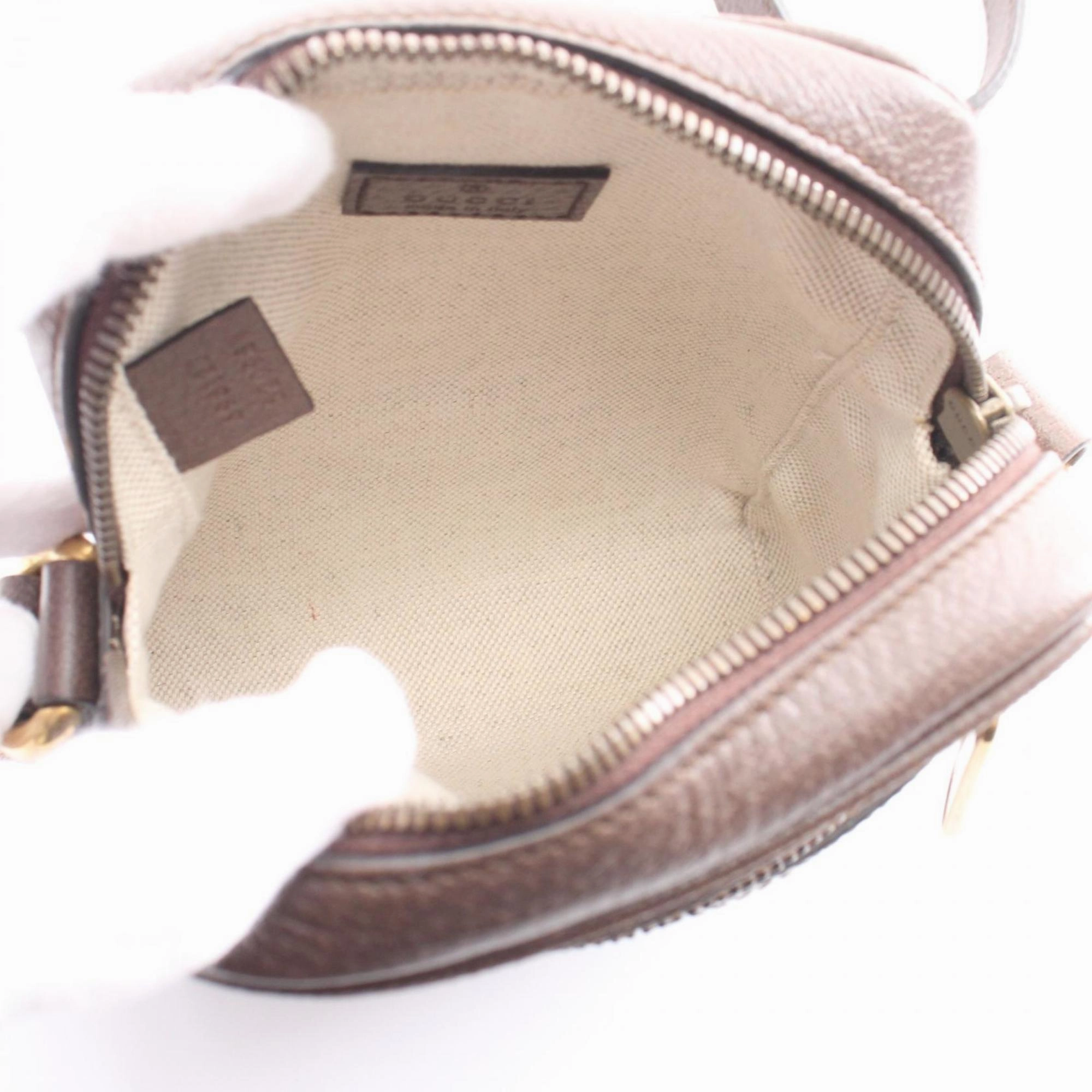 Gucci   Coated Canvas Leather Shoulder Bag (Pre-Owned)