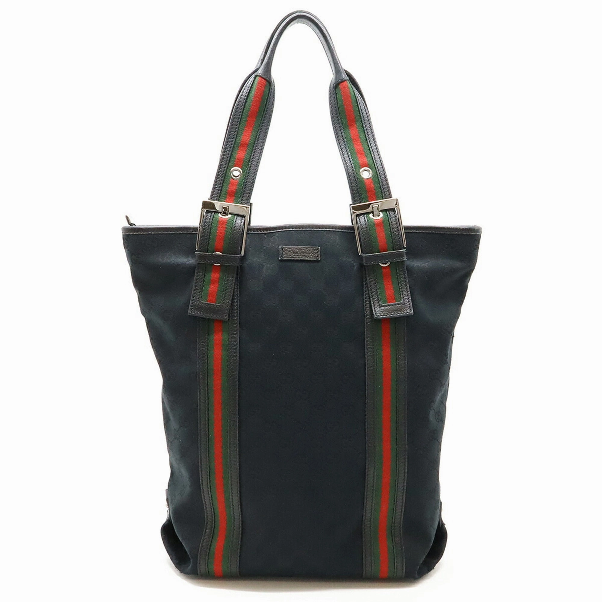 Gucci    Color Gg Canvas Leather Shoulder Bag Tote Bag (Pre-Owned)